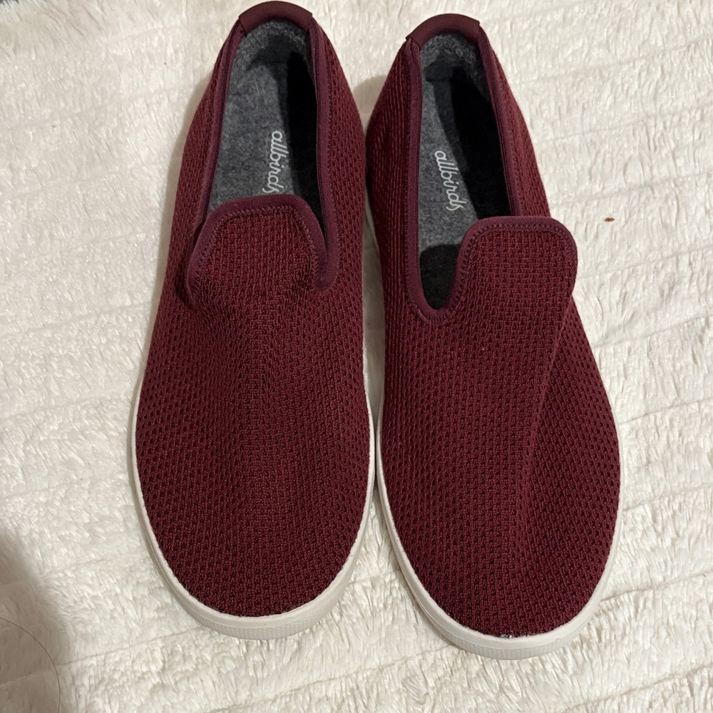 Allbirds Women’s Tree Lounger Deep Burgendy Loafers
